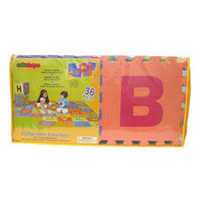 Load image into Gallery viewer, Edushape Edu-Tiles 36 Piece 6x6ft Play Mat, Letters &amp; Numbers Set
