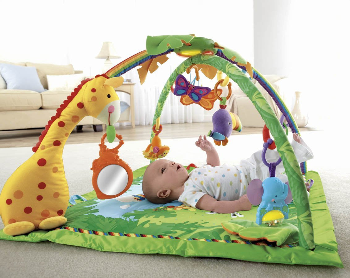 Fisher Price Rainforest Melodies and Lights Deluxe Gym Family