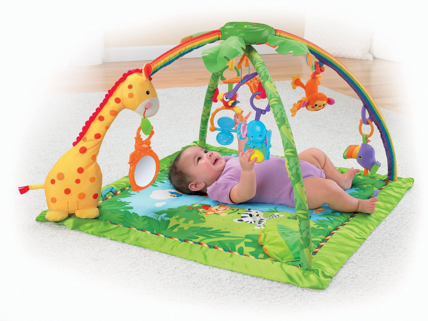 kvarter Nikke ægtemand Fisher-Price Rainforest Melodies and Lights Deluxe Gym – Family Learning  Depot