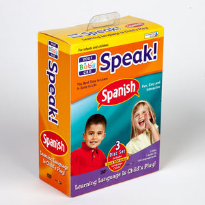 Your Baby Can Speak Spanish 3 disc Set (2 DVDs 1 CD & 104 language cards)