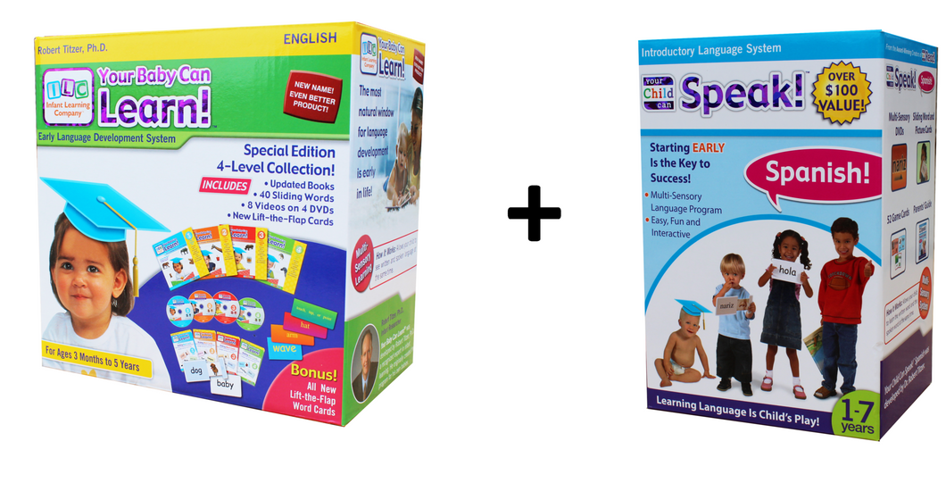 Your Baby Can Learn - English & Spanish Combo Language Kit - WINTER SALE!